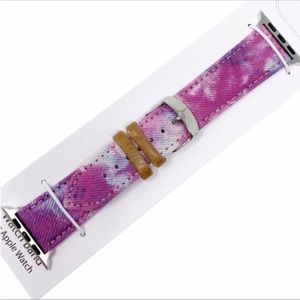 Tie Dye Denim Apple Watch band 42mm